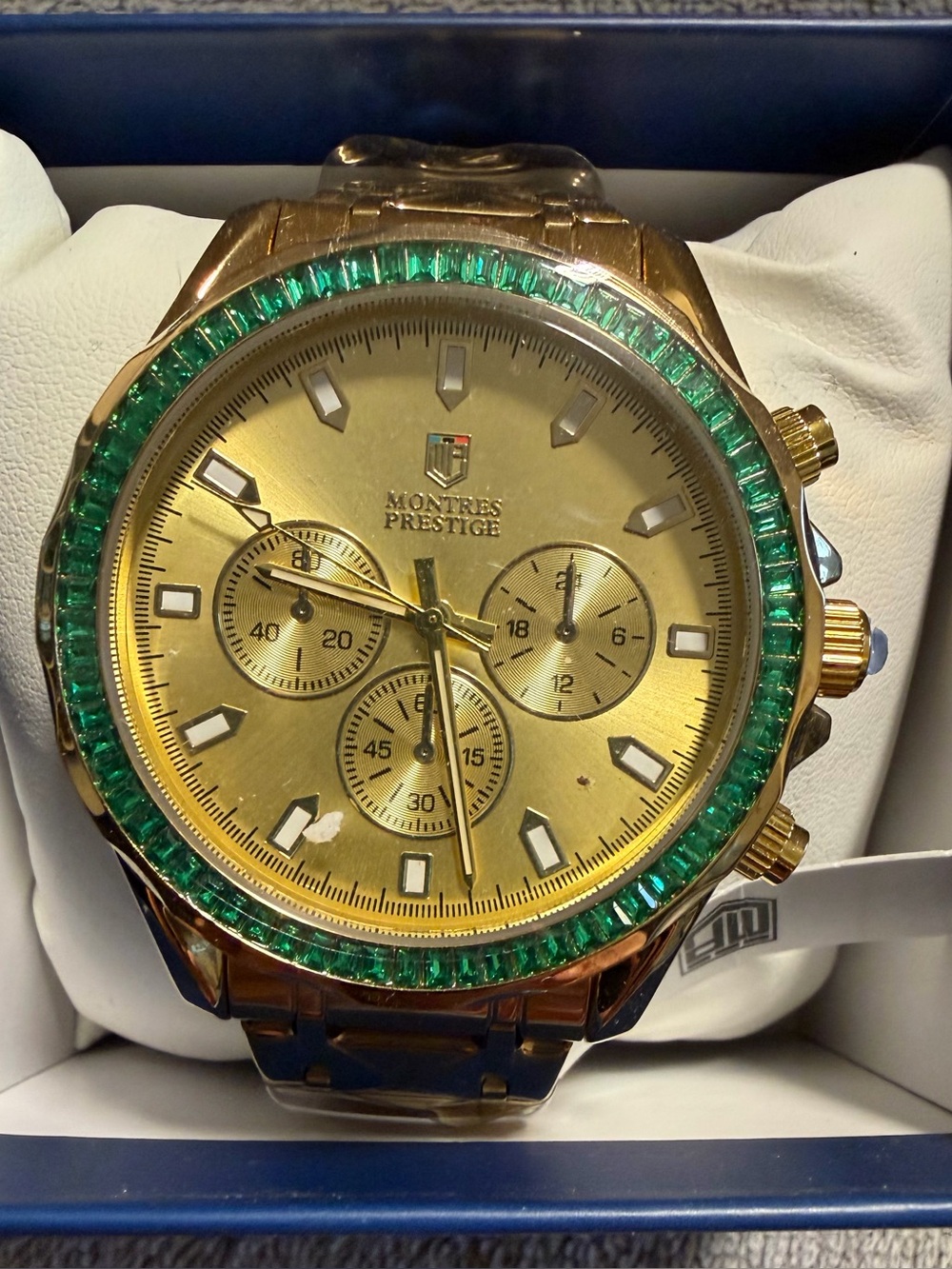NWT Stainless Steel Montres Prestige Gold-Tone Watch